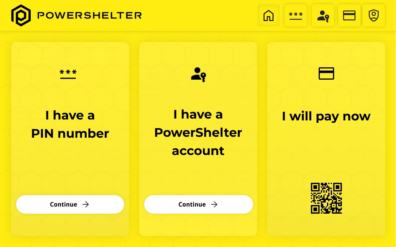 PowerShelter, Outdoor Locker UI